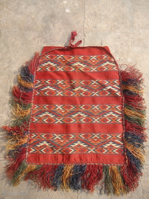Turkmon Flatwoven Saddle pannel,all beautiful natural colors,fine weave,nice desigen.All original and perfect condition.                    