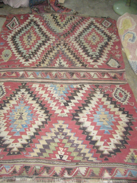 Very nice kilim with beautiful desigen and a fine weave, as posted as found,with good dyes and age.E.mail for more info.            