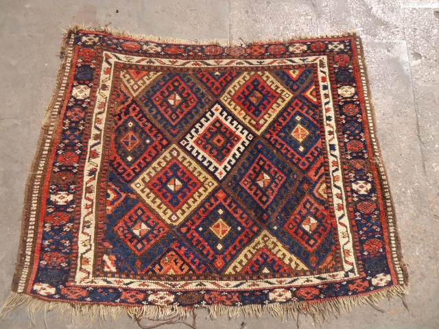 Jaf with great colors and beautiful bold design,all great natural colors,as found without any repair or work done.Size 3'6"*2'9".E.mail for more info and pics.         