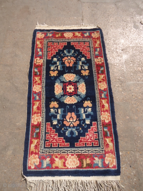Small chinese Rug with beautiful natural colors and nice design,excellent condition without any repair or work done.Size 3'5"*1'11".E.mail for more info and pics.          