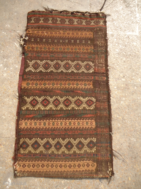 Flatwoven Sistan Baluch Balisht with all natural colors,good age and original Kilim backing.all original without any repair or work done.E.mail for more info and pics.        