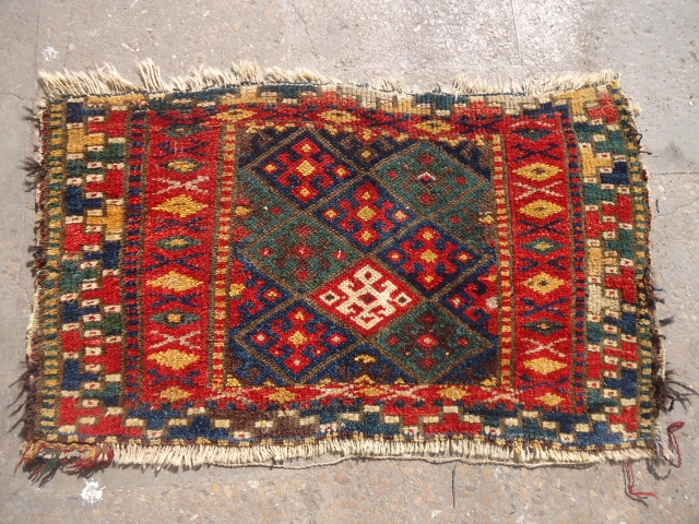 Colorful Jaf with all great colors and nice design,as found without any repair or work done.Size 2'4"*1'4".E.mail for more info and pics.           