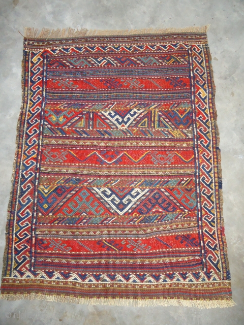 Kurdish Flat woven panel,with great colors and beautiful design.good condition.E.mail for more info.                    