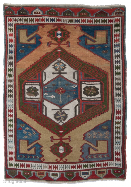 Antique Turkish Karapinar Rug  FT (5.4 x 3.1) M (1.63 x 1.17)                    