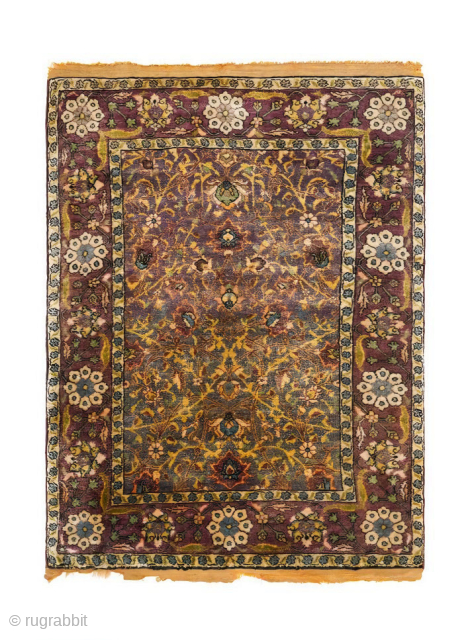 Silk Farahan Rug, Size- 2'3" x 1'9" Ft                         