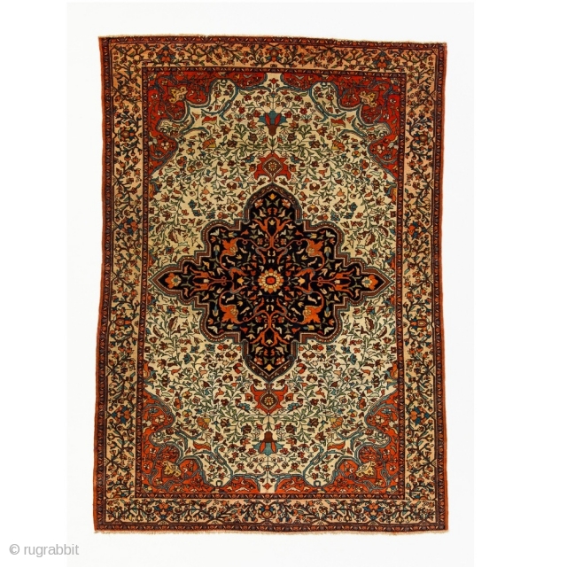 ANTIQUE PERSIAN MALAYER RUG

North-West Persia, Circa 1890,1.94m x 1.35m, Wool on Cotton Foundation
                     ...