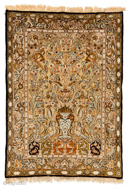 Antique Persian silk and Metal Brocade Rug

Circa 1920, Qum - Northern Persia, Silk and Metal Woven on Pure Silk Foundation, Size 1.46m x 1.04m

In terms of the collection previewed by Ornamentum this  ...