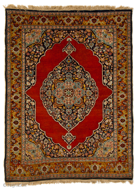 Antique Tabriz ‘Hadji Jalili’ Rug

Circa 1910,
North-West Persia,
Wool on Cotton Foundation,
Size 1.58m x 1.10m

This rug is exemplary of the finest traditions of pieces made at the time in the famous city of Tabriz.  ...