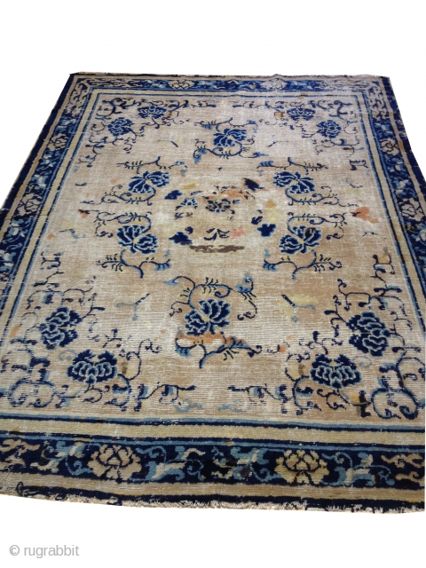 Chinese Circa 18th hundred. This rug was sold to a client of mine by a well known dealer about 15 years ago. The dealer identified this rug to be Chinese and woven  ...