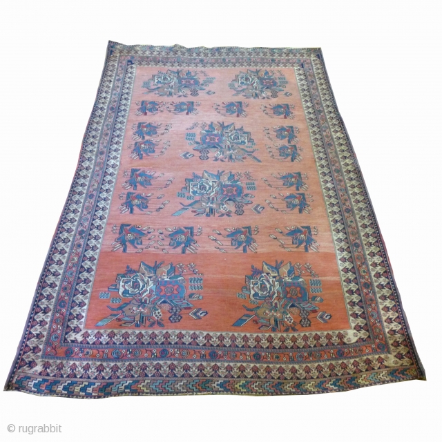 Antique Afshar Sumak with good colors. It has a real nice weave and the border speaks for itself. Please contact me if you have any questions or you need more pictures. US  ...