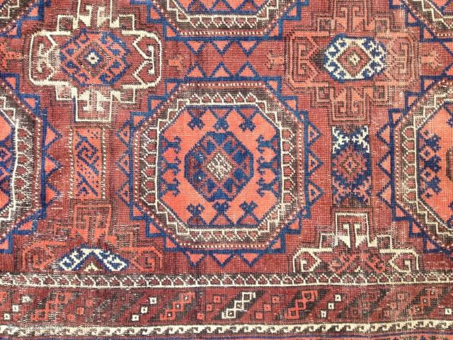 Baluch Rug that's been abused. Buyer will pay for the shipment outside 48 contiguous USA.                  