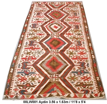 Aydin kilim with an interesting history.   Acquired by my grandfather when fighting the Turks (whom he said were fearsome opponents!) during the Gallipoli campaign (ended 9 January 1916)and brought back  ...