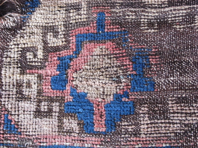 Fragment rug from konya region(central anatolia)
weft is hair(goat hair)and the rest wool. late 19th century. Size: 128cm x 97cm - 4.2ft x 3.2ft. To visit my other collections, https://www.etsy.com/your/shops/KILIMSE    