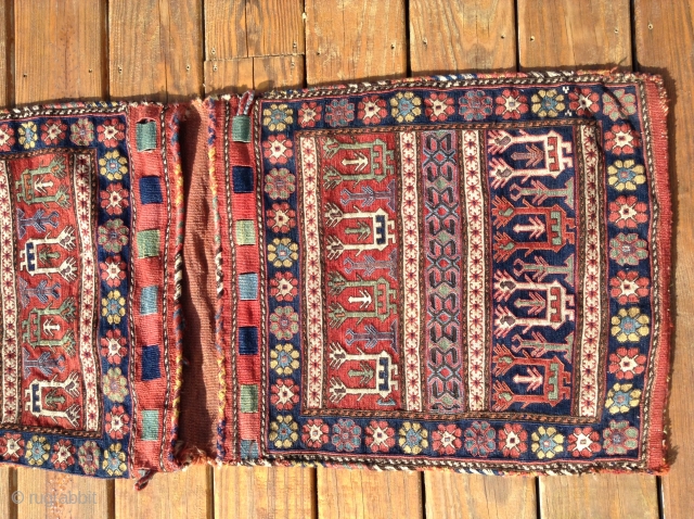 Complete Shahsavan bird bag 19th century, 49 1/2 " x 20 1/2 ", excellent condition. Open to offers over $6,000.00. I have no smart phone, I check my e-mail daily. Any questions,  ...