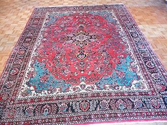 Size 9 X 11'10... 
KPSI 250... 
Age ANTIQUE... 
Origin IRAN... 
Design TABRIZ... 
Materials 100% WOOL...
visit - www.1000sofrugs.com 
               