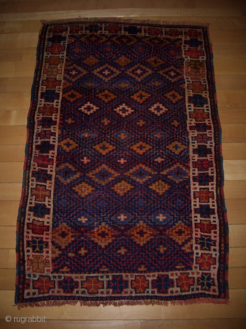 Kurdish rug 19th century 124x195cm fascinating colours perfect condition                        