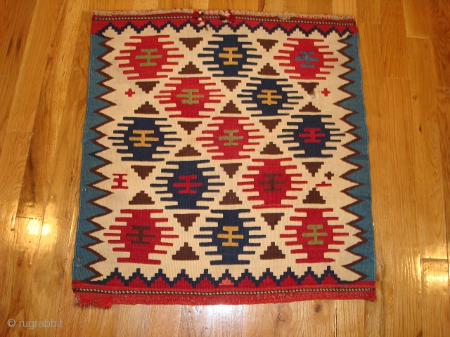 # kuba kilim bag face. 19th century. 2'1"x2'. good condition. price on request
                    