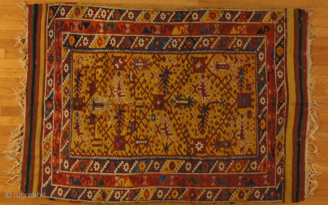 Turkish, c. 1900. 3½ x 5½ ft (105 x 170 cm), mint condition. Very special.                  