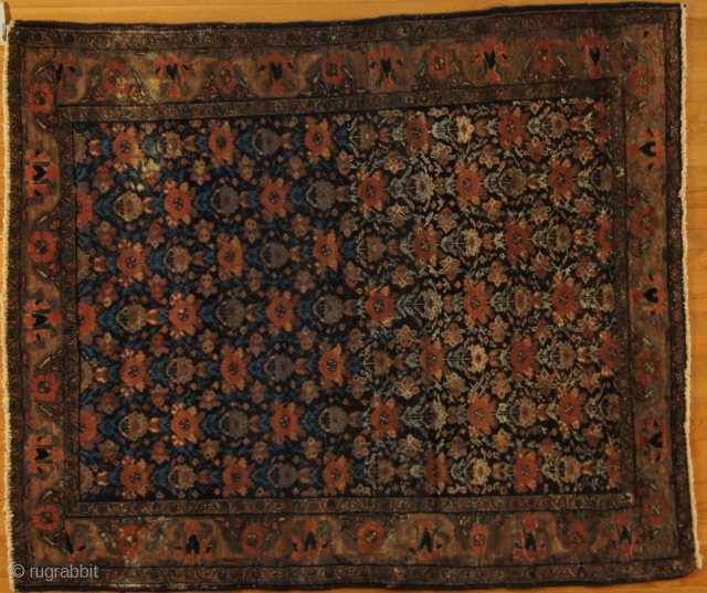 Persian Malayer, c. 1920. 4½ x 6 ft (135 x 180 cm), some wear.                   