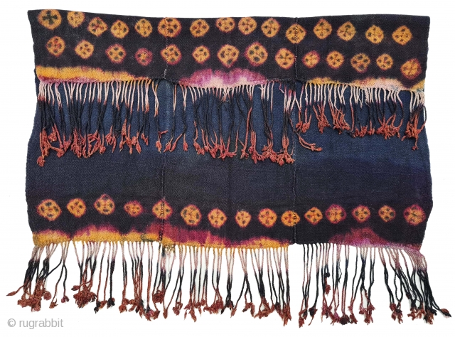 Thigma Tie and Dye,Zanskar Bokh Shawl From Tribal Area of Zanskar Ladakh India. It’s Pure Indigo Blue colour has been used and made by yaks Wool. Worn by women.This Type of Tie  ...