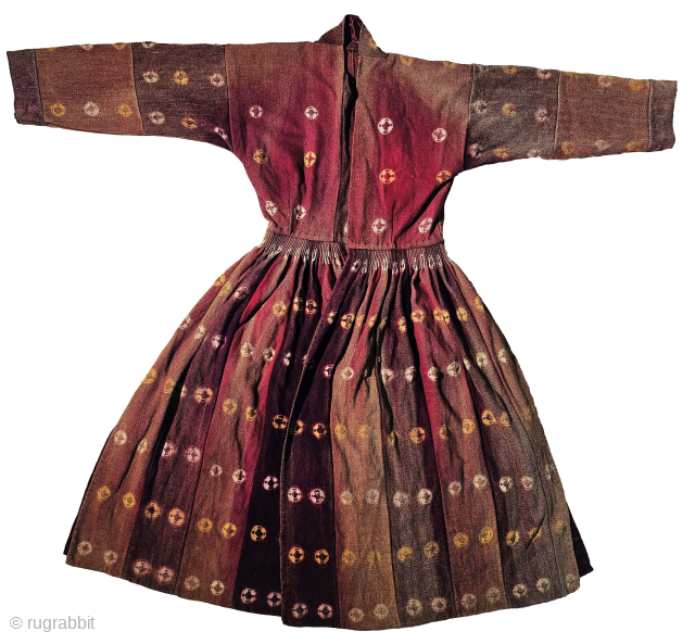 Thigma Tie and Dye Costume (Coat) of Zanskar women from Ladakh. India. It’s Pure Indigo Blue colour and other natural colours have been used. Made from yak Wool.

C.1875- 1900.

This Type of Tie  ...