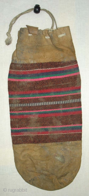 Zanskar Bag From Tribal Area of Zanskar Ladakh India.Made From Wool and Leather.Very Rare Bag.(DSC08819)
                  