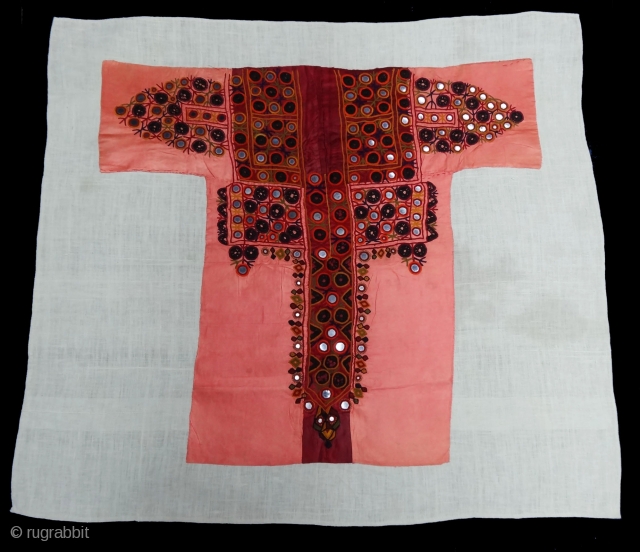 Embroidered Blouse-Front(Gaj)From Nindo Shehr,Sindh Provision of Pakistan. India.silk lined with cotton,silk embroidery with mirrors(DSC02086 New).                  