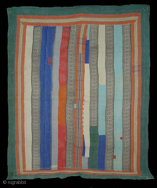 Patch Work Kantha Quilt,cotton ,Probably From East Bengal(Bangladesh)region.India.Its size is 155cm X 194cm.Very fine Quilting(DSC04025 New).                 