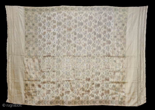 Chanderi Dupatta cotton and silk handwoven with real Zari threads,traditionally this Dupatta made in Chanderi, Madhya Pradesh, India. c.1900.Its size is 155cmX220cm(DSC01851 New).          