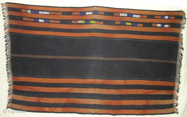 Indigo Naga Shawl From Nagaland.India. Its size is 110cm X 170cm.(DSC09777)
                      