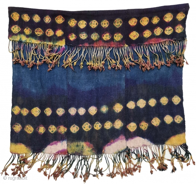 Thigma Tie and Dye,Zanskar Bokh Shawl From Tribal Area of Zanskar Ladakh India. It’s Pure Indigo Blue colour has been used and made by yaks Wool. Worn by women. This Type of  ...