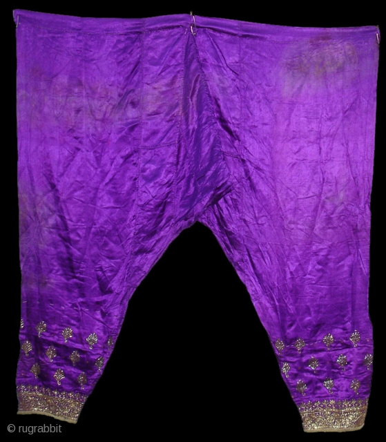 Trouser Satin Silk,Kalchock Zari Embroidery From Gujarat India(DSC08013 New).                        