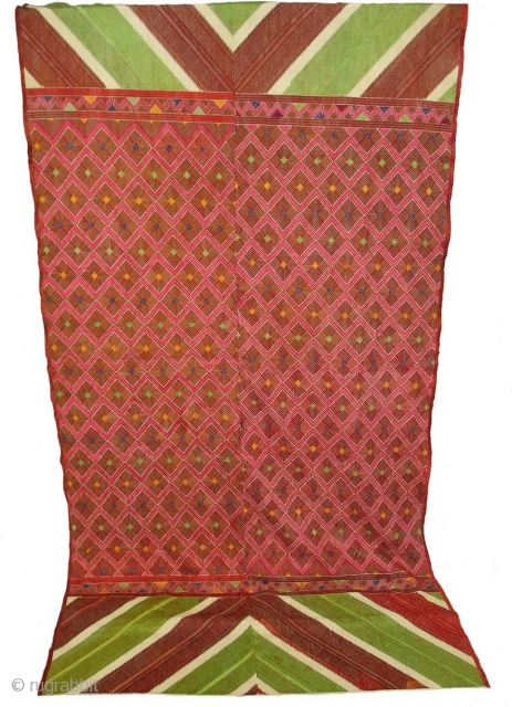 Phulkari From West (Pakistan) Punjab.India.Known As Swati Bagh and its from valley of swat.Very Rare and Early Bagh.(DSC08778 NEW)              