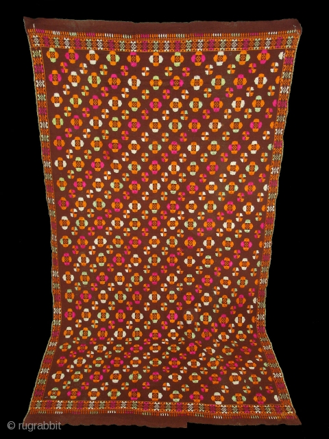 Phulkari From East(India)Punjab.India. A Moon Design Indian Phulkari(DSC01924 New).                        