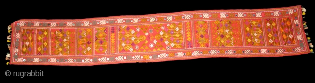 Bokani Man's Wedding Scarves or Shashe From Suthar Group,Of Sindh Tharparkar Area of Pakistan.Its size is 24cmX140cm(DSC04289).                