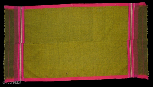 Waziri Shawl From West Punjab(Pakistan)India.Made of silk and cotton.Its size is 120cm x 230cm. Condition is Good(DSC05206 New).               