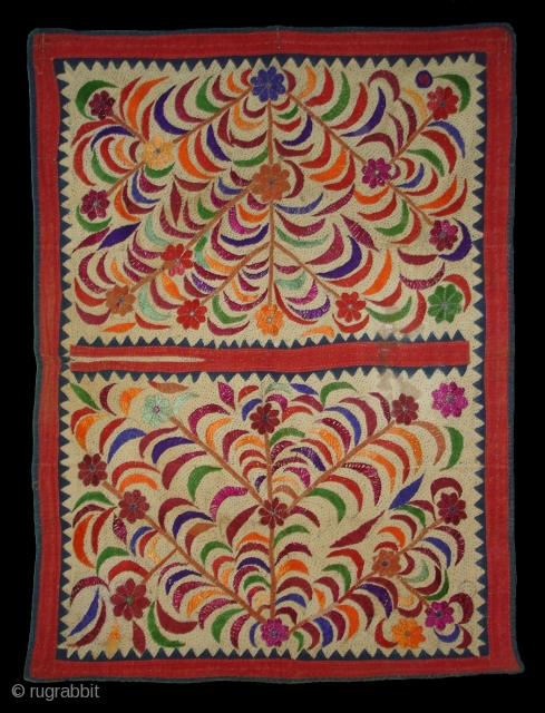 Dharaniya Wall Hanging From Saurashtra Gujarat.India.Used by the Kathi Darbar Family.Rare wall Hanging.Its size is 133cm x 180cm.(DSC02011 New)              
