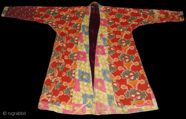 Costume from Uzbekistan,Roller Print on the Cotton and cotton velvet(DSC00443 New).                      