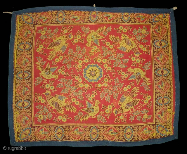 Roller Print Chakla From Saurashtra Gujarat.Its made in Manchester England For Indian Market.Its size is 49cm X 62cm.(DSC08837)               