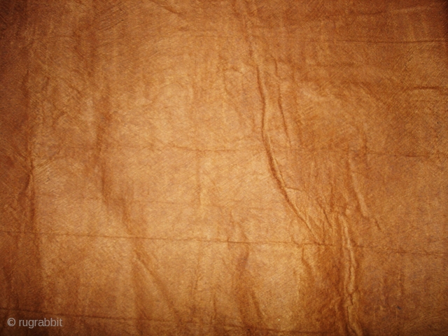 Bark cloth floor mat used by a sadhu to create a clean personal space during an extended meditation and prayer retreat into the forests of the Girnar hills surrounding Junagadh in Gujarat.  ...