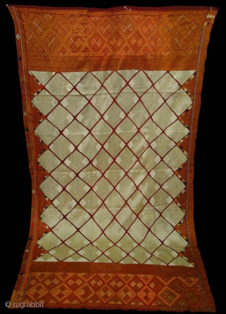 Phulkari From West(Pakistan)Punjab.India.known As Chand Bagh.Very Rare Design Bagh(DSC07187 New).                       