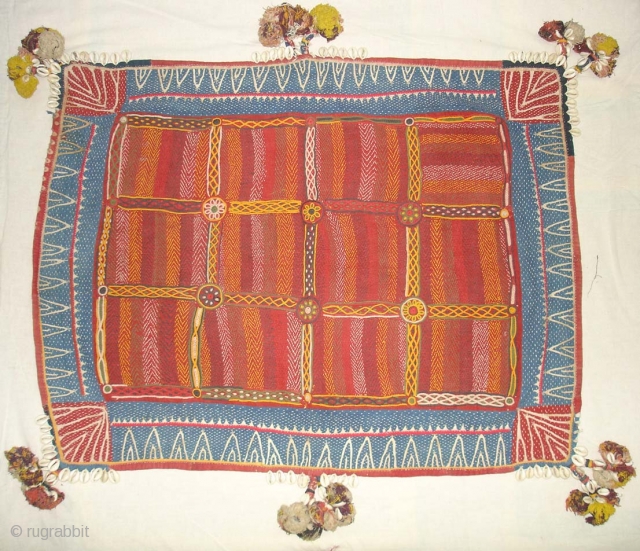 Banjara Chakla From Madhiya Pradesh.India.known As Ghoriya.Finely quilted Banjara Chakla.Its Size is 75cm x 98cm.                  