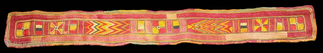 Banjara Embroidery Belt,From Karnataka,India.Cotton on cotton embroidery(20151030 New).                         