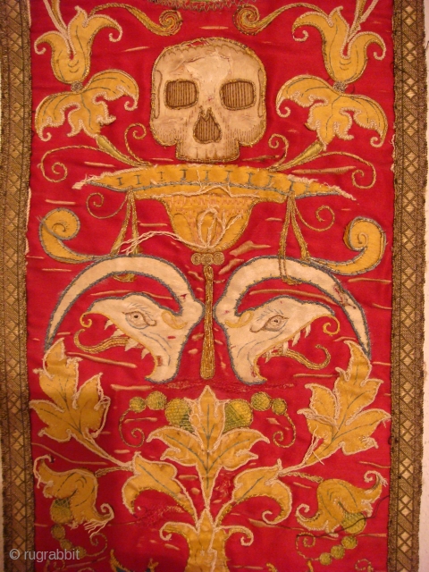Barroque Chasuble Band ( Front and Back )
Spain C. 1800 or earlier                     