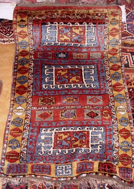 from Sonny Berntssons collection:
No 128 East Anatolian Marash - Antep yatak (bed rug). 100 x 155 cm. Circa 1885 - 1900.
All original without repair. High pile of high quality and all natural  ...