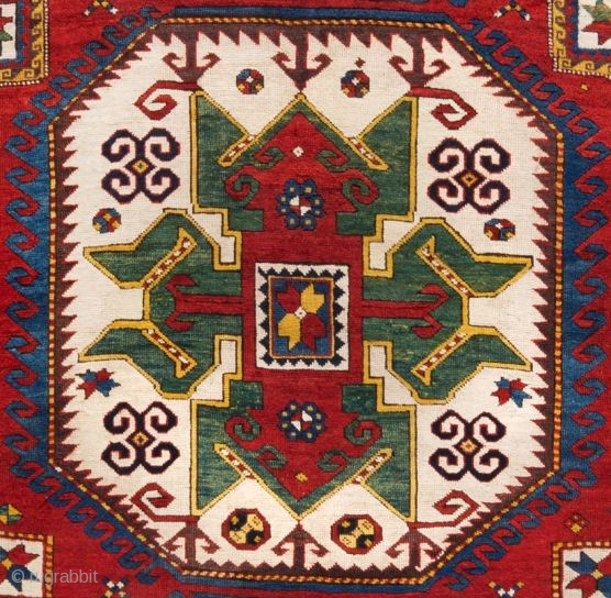 LORI PAMBAK KAZAK RUG South West Caucasus, 19th c. (5'6" x 7') 

Auction 24th of October 2014, 2.30pm Marseille; france. 
Preview 23rd of October 10am / 7pm & 24th 10am to 12am  ...