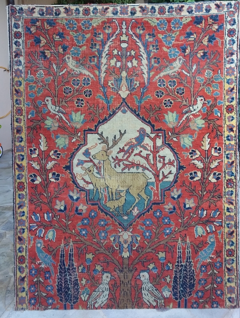 Tabriz on frame, fragment, 2nd part 19th, 130 x 97
Price upon request
                     