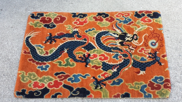 early 20th century Tibetan carpet. size 82.5cm * 55cm.(SOLD)
                        