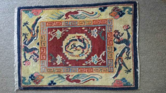 Saddle top,Tibet
79×54 cm 32in by 22 inches
Perfect condition. 
                        