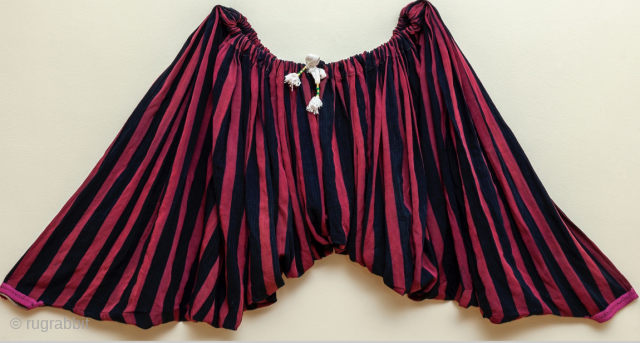   A rare early pair of trousers of Cotton and silk worn under dresses in Afghanistan. info@singiang.com for more info and price          